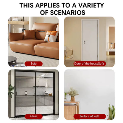 Ultimate Wall-Mounted Self-Adhesive Cat Scratcher with Fun Hanging Toy - Durable Felt Scratch Mat for Happy Cats