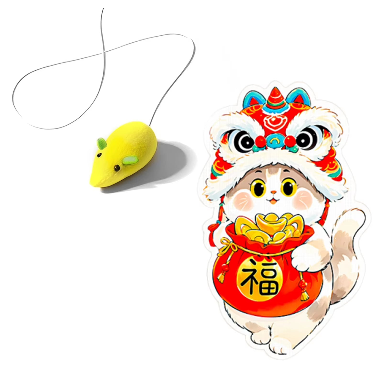 Ultimate Wall-Mounted Self-Adhesive Cat Scratcher with Fun Hanging Toy - Durable Felt Scratch Mat for Happy Cats